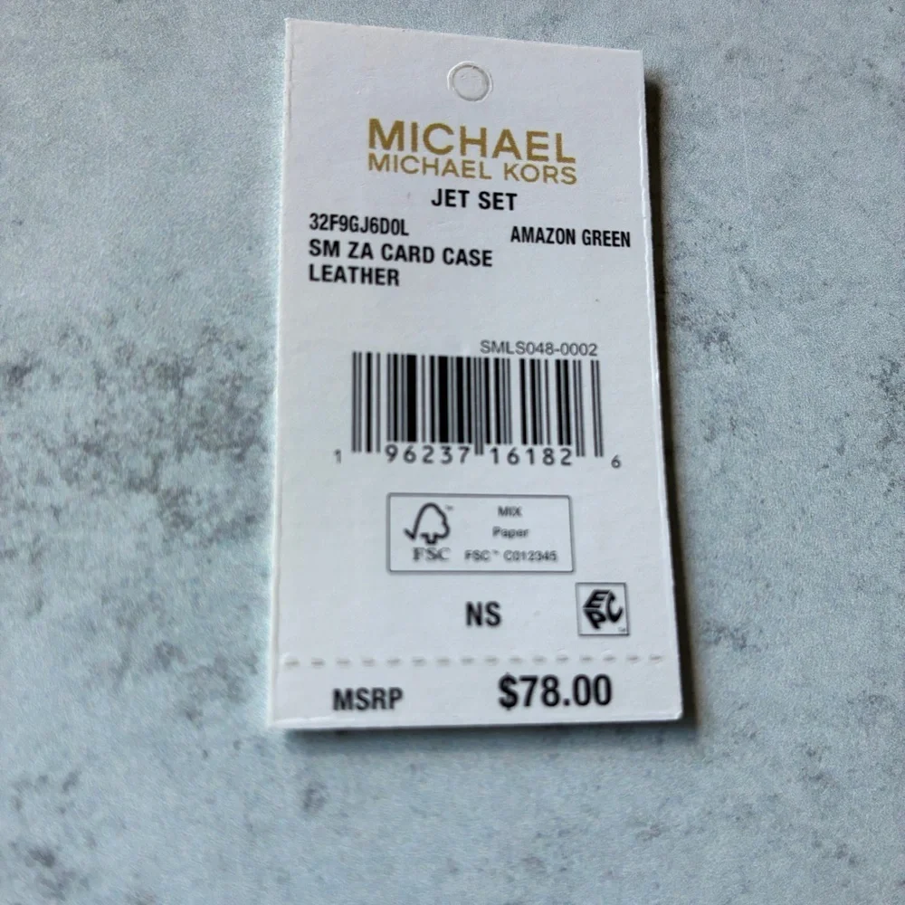 Michael Kors Jet Set Small Zip Around Card Case Amazon Green